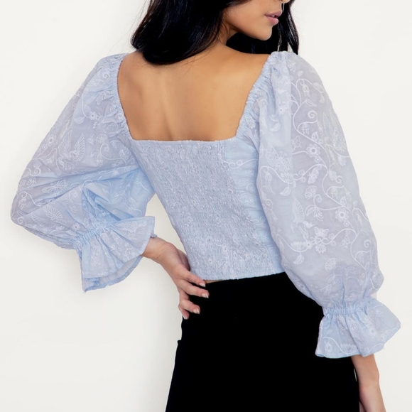 Blackmilk Unicorn Broderie Peasant Top - Picture 5 of 8